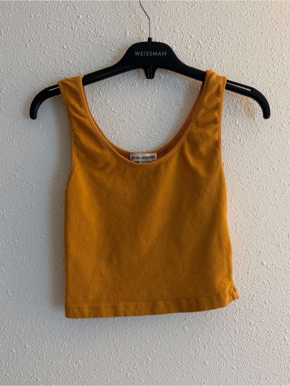 Zenana Outfitters Golden Mustard Crop Tank